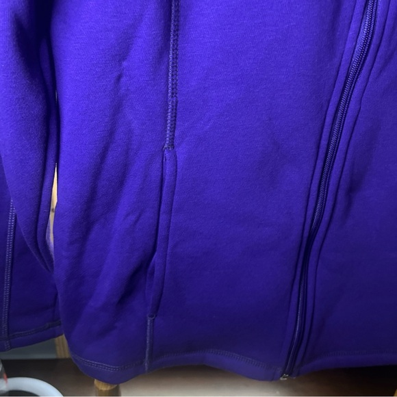 Studio 2 Women’s Long Sleeve Zip Up Shirt Size M Brand New Purple With Pockets - Picture 3 of 7